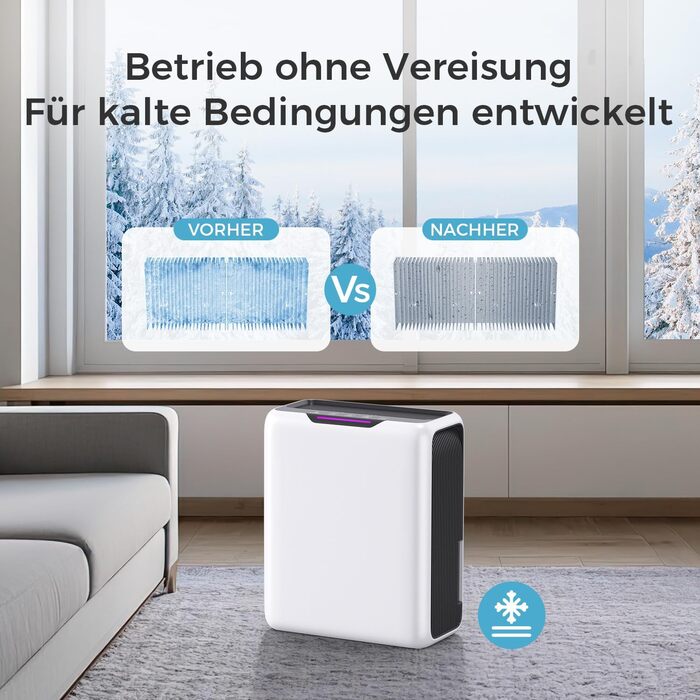 Електричний осушувач повітря 3L для дому, 20㎡, Dual Peltier, 30dB, таймер 24h