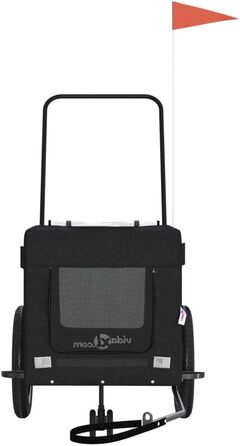 Фургон для велосипеда, переноска для собак, чорний (120 x 54.5 x 53 см)