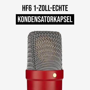 Конденсаторний мікрофон RØDE NT1 Signature Series: для запису вокалу, музики та стрімінгу