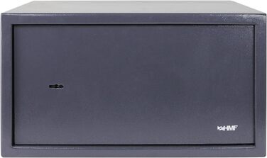Шафа-сейф HMF 49200-11 з ключем, меблевий сейф | 45 x 25 x 36,5 см, антрацит