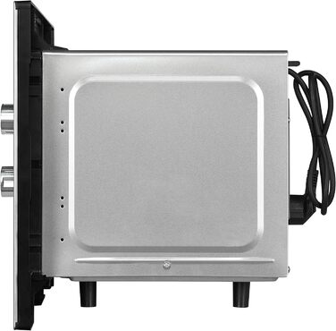 Вбудована мікрохвильова піч Exquisit EMW20-DG-020 Inox: 800 Вт, 1000 Вт гриль, 8 програм, діаметр підноса 27 см, нержавіюча сталь