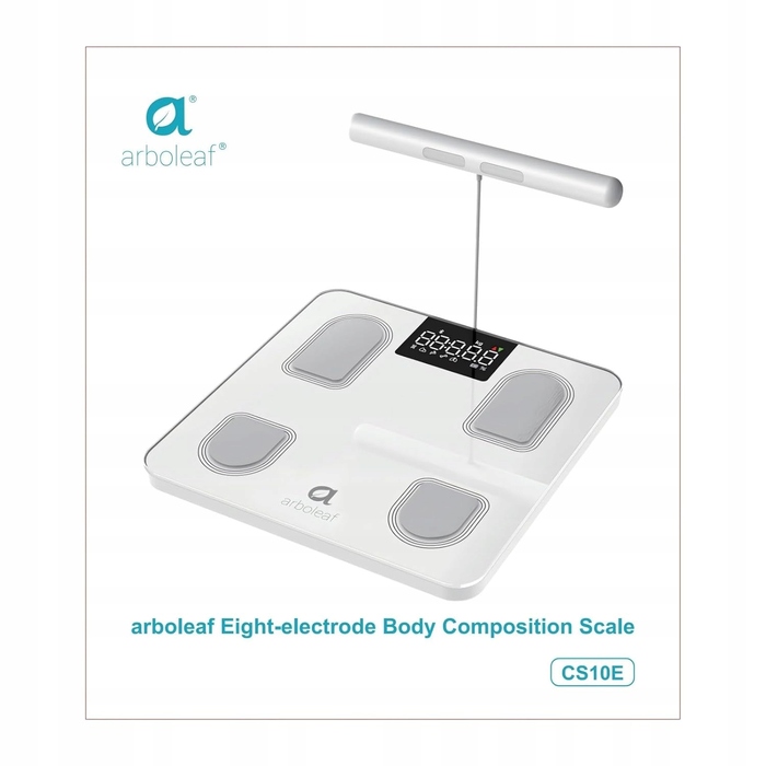 Аналітичні електронні ваги для ванної з Bluetooth, підтримкою додатка та 8 електродами