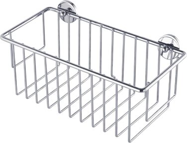 Полиця для душу tesa Baath Plus, хром, екстраглибока, з клейким кріпленням, 117x250x125 мм