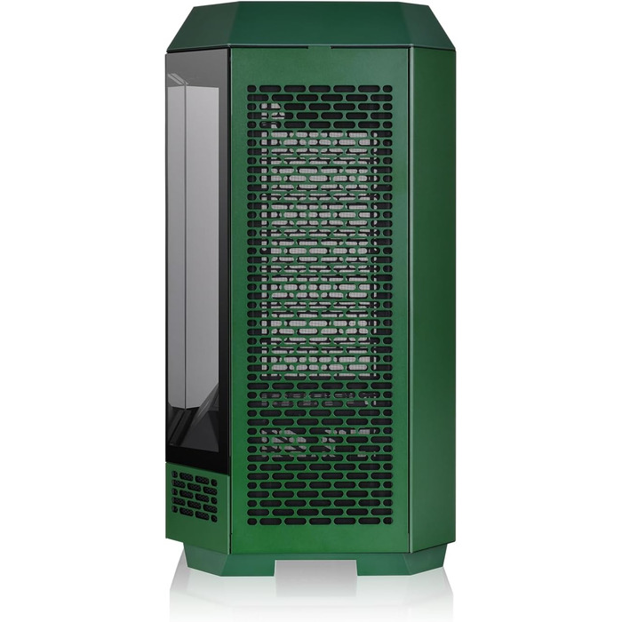 Thermaltake The Tower 300 Racing Green: Корпус ПК Micro-ATX/mini-ITX з вертикальним дизайном та 3 скляними панелями | 2x140mm вентилятори PWM | Підтримка радіатора до 420mm