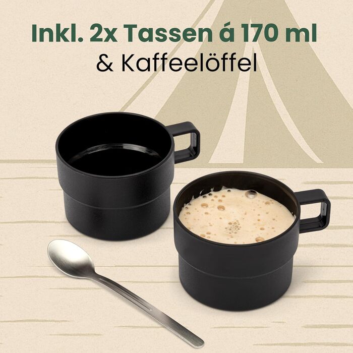 Електричний чайник Clatronic WKS 3692: 1,5 л, нержавіюча сталь, без BPA, для дому та подорожей (з чашкою)