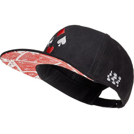 Кепка Snapback Cadency® Poker, чорна, унісекс, регульована, для чоловіків та жінок