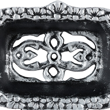 Relaxdays Soap Dish, Cast Iron