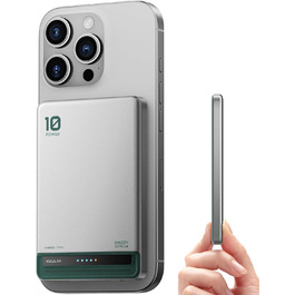 Powerbank Kuulaa Ultra Slim Magsafe 10000mAh з PD 20W, USB-C, для iPhone 17/16/15/14/13/12/Pro/Pro Max