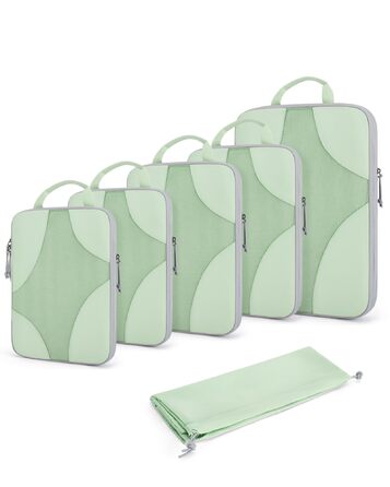 BAGSMART Набір органайзерів для одягу 6 шт. Packtaschen, компресійні кубики для подорожей, мішки для брудної білизни, рюкзак, валіза