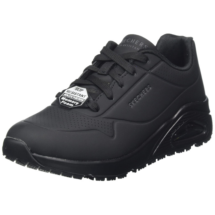 Черевики Skechers UNO SR для жінок, робочі кросівки, чорний, синтетика, розмір 39 EU