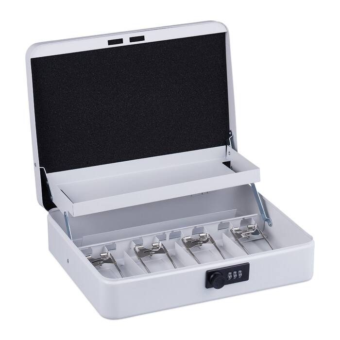 Relaxdays Cash Box Комбінація номерів Євро