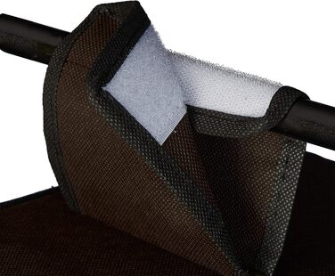 Органайзер для шафи Relaxdays з тканини, 6 відділень, 2 шухляди, 82x30x14,5 см, антрацит/темно-коричневий