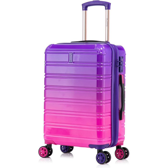 Набір валіз з полікарбонату: кабінський, середній та великий | 3 шт. | Колір: блакитний