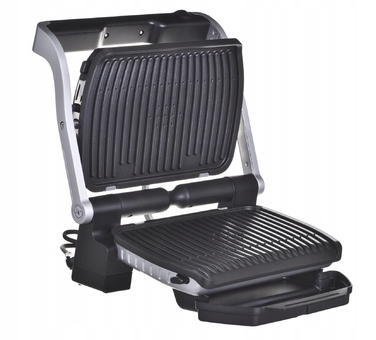 Електричний контактний гриль Tefal OptiGrill GC705D16, сріблястий/сірий, 2000 Вт