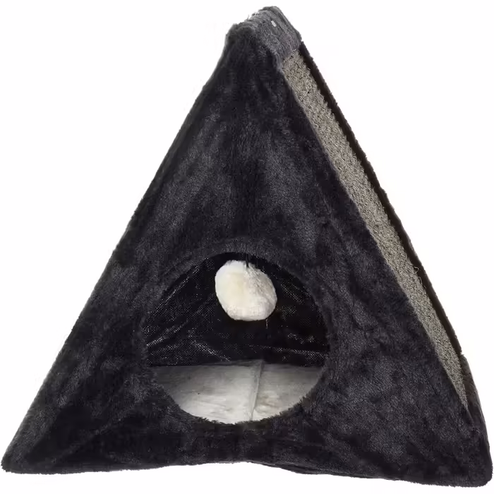 Trixie 36290 Cozy Cave Lukas, 35 x 33 x 65 cm, gray, 1 piece (1-pack) (Foldable Condo)