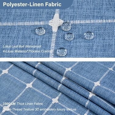 Штора для душу Sage Green - Льняна штора в стилі бохо для ванної кімнати, 72x78 дюймів (183x213 см), з китицями