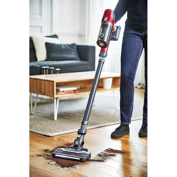 Пилосос Rowenta RH6878 X-Pert 6.60 для тварин, акумуляторний, ручний і вертикальний, 45 хв автономної роботи, LED-насадка, знімний акумулятор, турбощітка для шерсті, комплект насадок, вага 2,4 кг