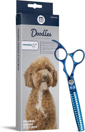 Ножиці Mikki Doodle для грумінгу собак та цуценят, 16,5 см - професійні ножиці для вирівнювання та стрижки шерсті