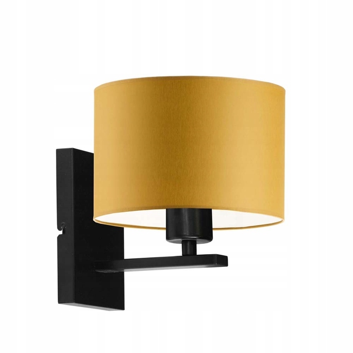 Настінний світильник-бра з абажуром, LED E27, сірий