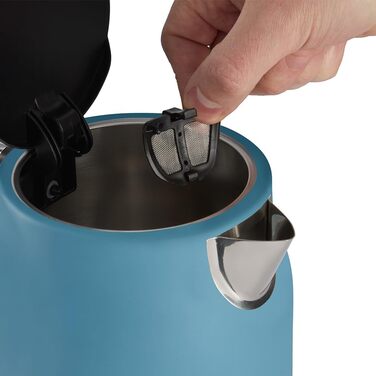 Електричний чайник Russell Hobbs Hanley Retro Jasmine, 1.7л, кремово-білий, 2400W, нержавіюча сталь, ретро-дизайн