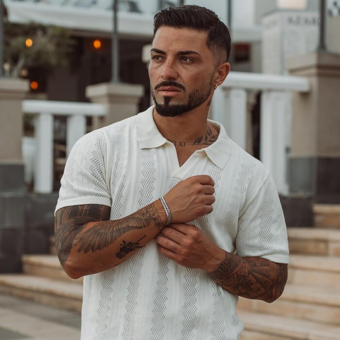 Чоловічий браслет Serasar з нержавіючої сталі 316L | Водостійкий, надійний замок, 3 кольори | У подарунковій коробці (20 см, Cuban, сріблястий)