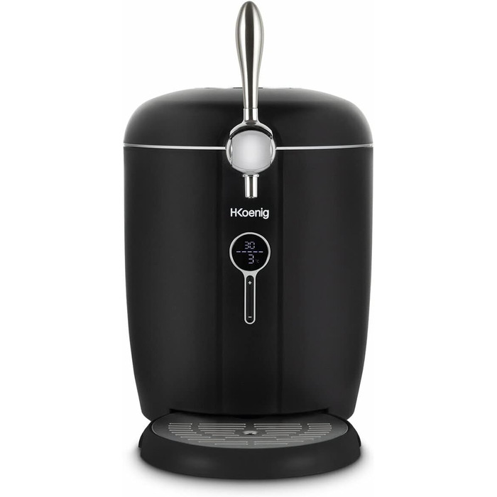 Система розливів пива H.Koenig - сумісна з усіма 5-літровими баками з нержавіючої сталі, інтегрована система охолодження, регулювання температури від 2°C до 12°C, 65 Вт, неслизькі ніжки (BW1688)