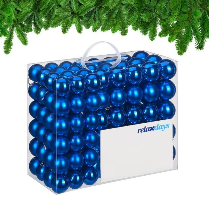 Relaxdays Set of 100 Christmas Baubles