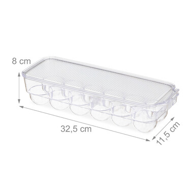 Relaxdays Refrigerator Egg Box - 12 Eggs