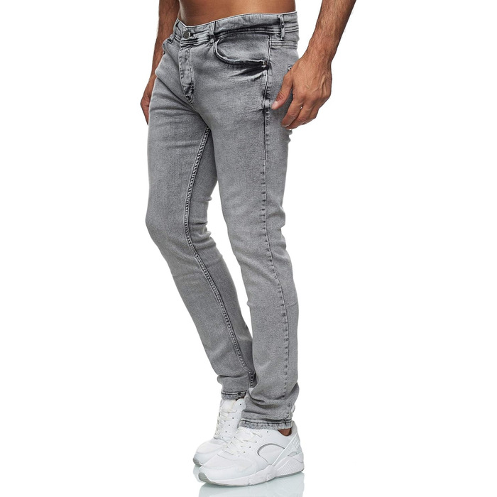 Чоловічі джинси Reslad Slim Fit базового стилю, еластичний денім, сірі (31W/34L, RS-2063)