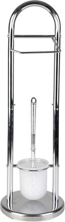 Набір аксесуарів для ванної кімнати Axentia Emil: гальванічне покриття, тримач для туалетного паперу та щітки, нержавіюча сталь, хром