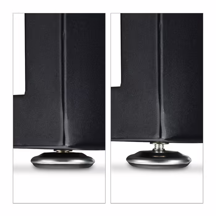 Relaxdays Set of 2 Table Feet, Black