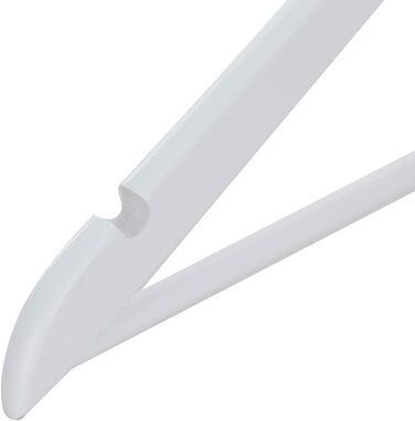 Дерев'яні вішалки для одягу з виступами для спідниць та штанів, 360° обертання, 20 шт. (білі)