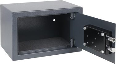 Шафа-сейф HMF 49200-11 з ключем, меблевий сейф | 31 x 20 x 20 см | Антрацит