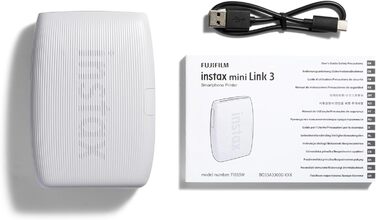 Фотопринтер INSTAX mini Link 3, Clay White (глинобитий білий)