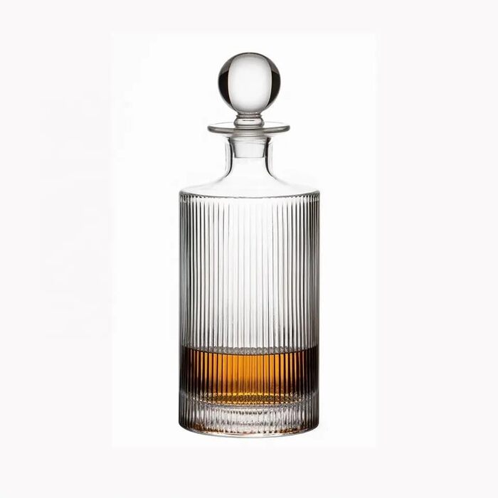 Whiskey Decanter Set with 2 Glasses - Modern Design, 765ml - Ideal for Scotch & Liquor