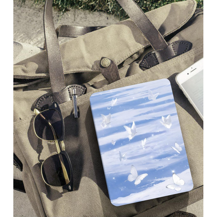 Чохол MoKo для Kindle Paperwhite 12-го покоління (2024) та Kindle Colorsoft Signature Edition (2024), PU шкіра, авто-сон/пробудження, сірий ліс (сніговий метелик)