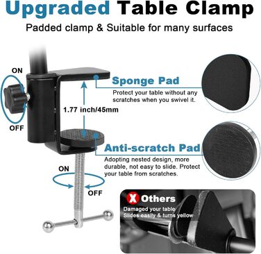 Підставка для мікрофона ChromLives Boom Arm - сумісна з HyperX QuadCast, Rode, Fifine, Blue Yeti, Razer Seiren V3 Mini - для геймінгу, стрімінгу та запису