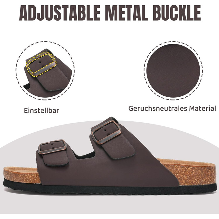Жіночі шкіряні босоніжки-пантофлі Torotto Clogs, коричневі, розмір 42 EU, зручні для роботи та дому