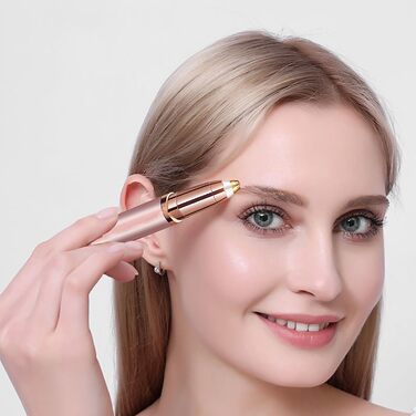 Електричний тример для брів для жінок. Безболісний тример для брів, обличчя, тіла, губ та підборіддя. Тример для видалення волосся для жінок