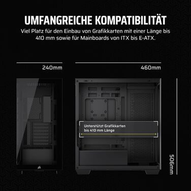 Корпус ПК CORSAIR 3500X Mid-Tower ATX з панорамним склом, підтримка перевернутої схеми материнської плати, 3 вентилятори CORSAIR RS120, білий колір