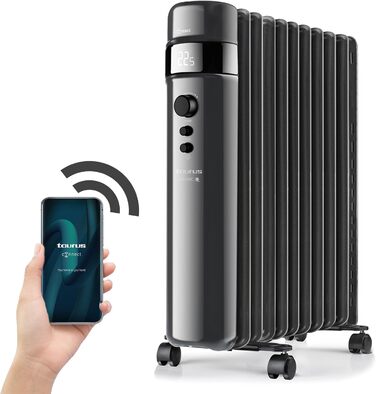 Масляний радіатор Taurus Agadir Connect 2500, чорний - розумна система керування