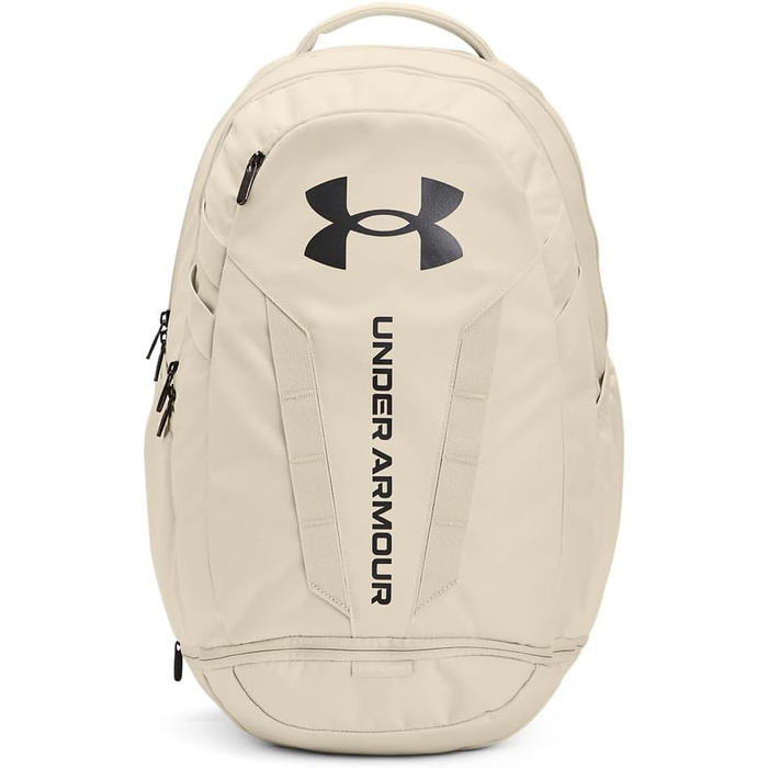 Under Armour Unisex Ua Hustle Lite Backpack Backpacks (One Size, (279) Stone / Metallic Gun Metal)