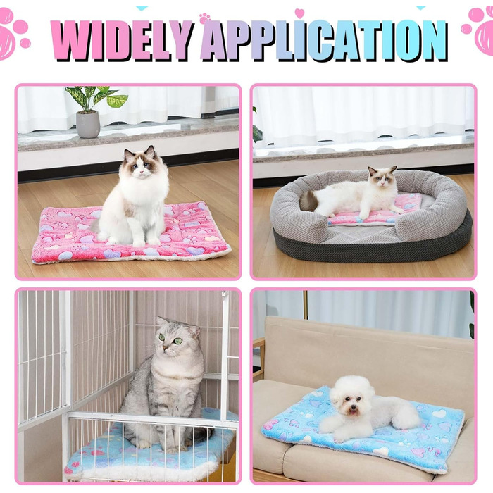М'яке ліжко-матрац для собак та котів MICOOYO, 69x52 см, рожевий