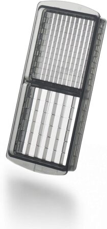 Набір для нарізки овочів Genius Nicer Dicer Plus (12 частин) - нарізник для овочів, цибулі, картоплі фрі, фруктів, універсальний нарізник, подрібнювач, шатківниця, для зберігання, срібний/чорний