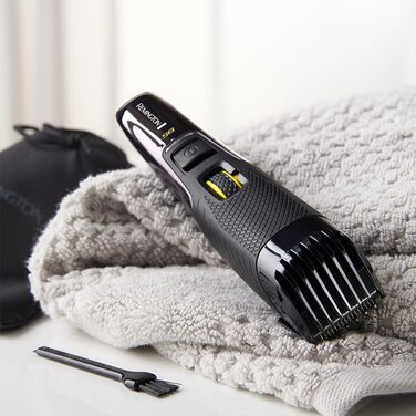 Триммер для бороди Remington MB5000 Black: професійний набір з керамічними лезами (0.4-18 мм), 9 налаштувань довжини, акумулятор/мережа, LED-індикатор