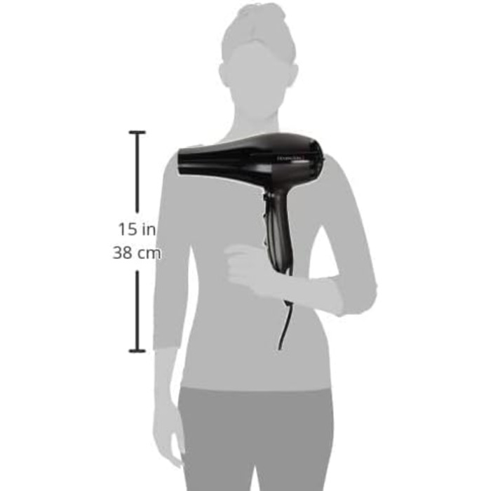 Фен Remington Haartrockner Profi Ionen Pro-Air AC5999: потужний, з іонізацією, 2300W, 130 км/год, AC мотор, холодний обдув, 3 режими нагріву, 2 режими обдування, насадки