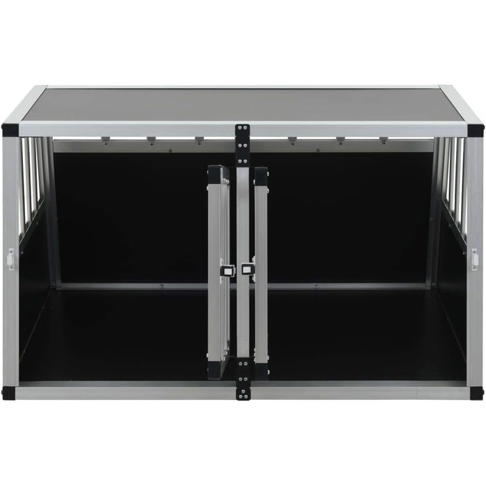 Транспортна переноска для собак Tidyard з окремими дверима, 89 x 69 x 50 см - клітка для собак, переноска для авто