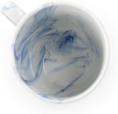 Набір посуду Elama, 16 частин, чорно-білий мармур, блискучий