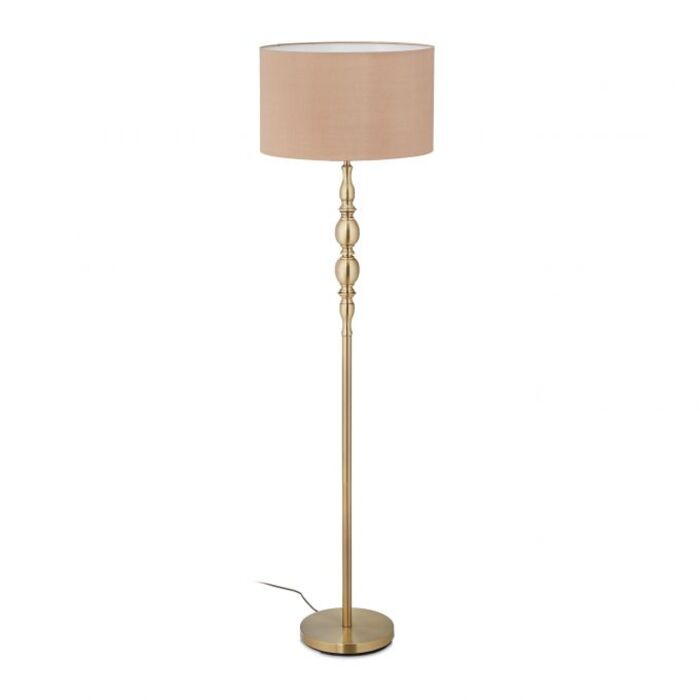 Relaxdays Standing Lamp Living Room Beige