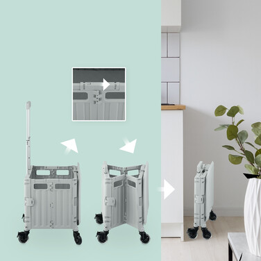 Relaxdays Shopping Trolley with Lid